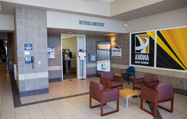 The Lobby at the Anoka Technical College Testing Center